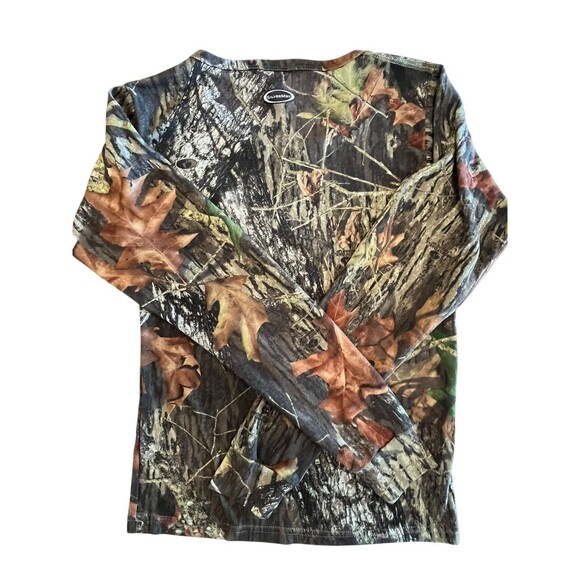 Medalist X-Static Silvermax Tee Womens Sz Small Camo Mossy Oak Break up Long Slv - Picture 2 of 6